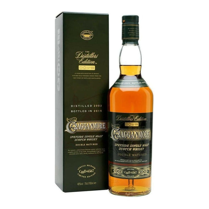 Cragganmore Distillers Edition, Erscheinungsjahr 2022, 40 % 70 cl.