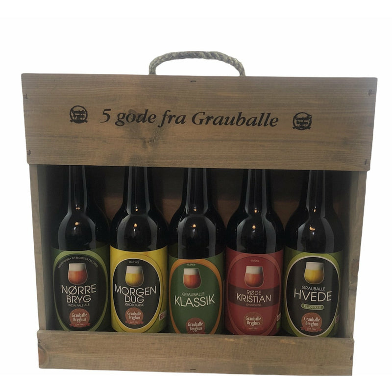 5 bra från Grauballe i Logo Wooden Box