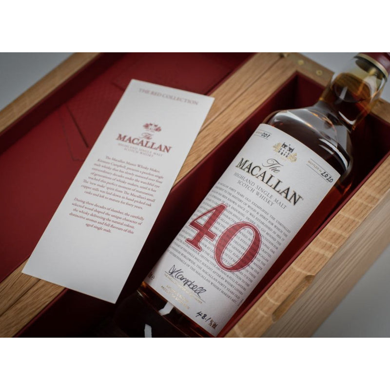 The Macallan Red Collection  40 Years Old - Ludv. Bjørns Vinhandel