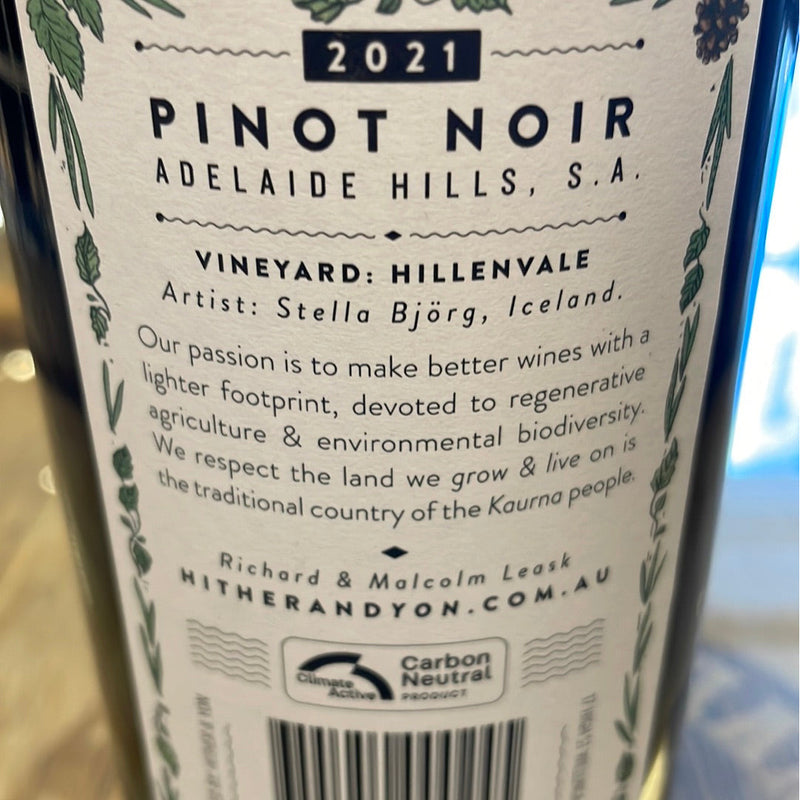 2021 Hither &amp; Yon - Pinot Noir, Adelaide Hills