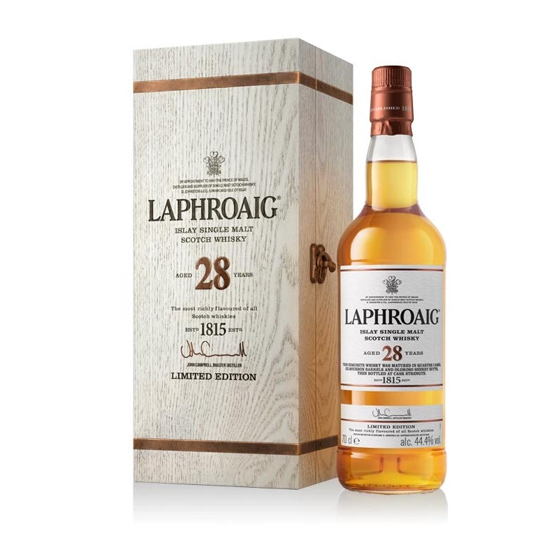 Laphroaig, 28 Years, 44,4%, 70 Cl. Single Malt - Ludv. Bjørns Vinhandel