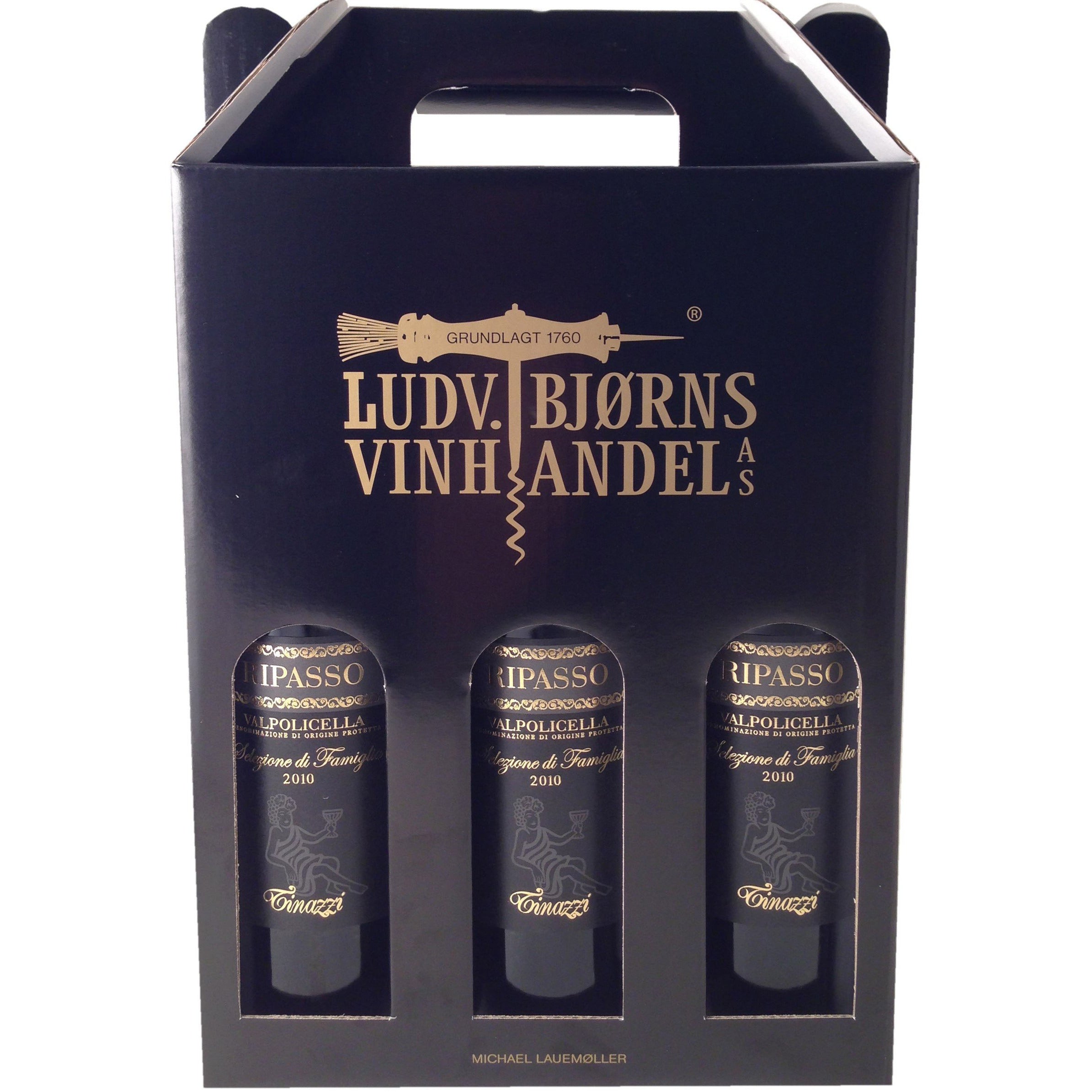 Gavekarton 3 flasker – Ludvig Bjørns Vinhandel