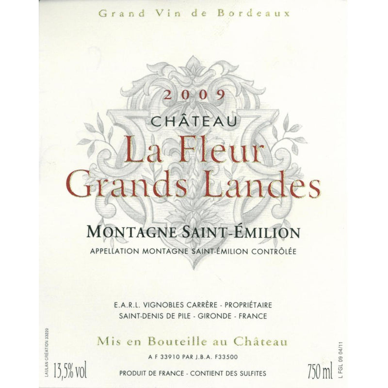 2015 Ch. La Fleur Grands Landes, Montagne Saint-Emilion - Ludv. Bjørns Vinhandel