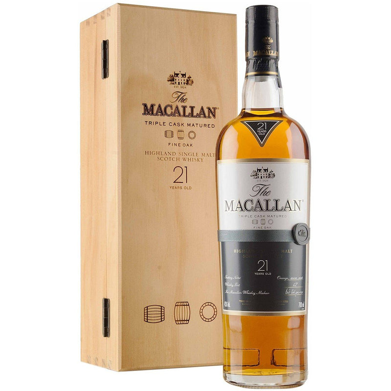 The Macallan 21 Year, - Ludv. Bjørns Vinhandel